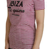 Dolce & Gabbana Exclusive Striped Ibiza Crew Neck Tee