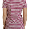 Dolce & Gabbana Exclusive Striped Ibiza Crew Neck Tee