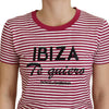 Dolce & Gabbana Exclusive Striped Ibiza Crew Neck Tee