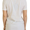 Dolce & Gabbana Elegant White Crew Neck Tee with Colorful Print