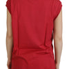 Dolce & Gabbana Elegant Red Sleeveless Cotton Tank Top