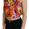 Dolce & Gabbana Floral Elegance Sleeveless Cropped Top