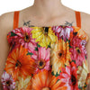 Dolce & Gabbana Floral Elegance Sleeveless Cropped Top