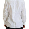 Dolce & Gabbana Elegant White Cotton Button-Up Top