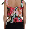 Dolce & Gabbana Elegant Floral Print Sleeveless Tank Top