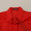 Dolce & Gabbana Elegant Silk Collared Long Sleeve Polo Top