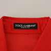 Dolce & Gabbana Elegant Silk Collared Long Sleeve Polo Top