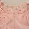 Dolce & Gabbana Elegant Sheer Lace Sleeveless Blouse in Pink