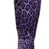 Dolce & Gabbana Elegant High Waist Straight Purple Pants