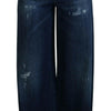 Dolce & Gabbana Embellished Straight Leg Designer Jeans