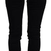 Dolce & Gabbana Chic High Waist Slim Fit Black Jeans