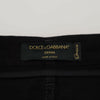 Dolce & Gabbana Chic High Waist Slim Fit Black Jeans