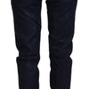 Just Cavalli Sleek Black Low Waist Denim Pants