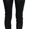 Acht Chic Black Low Waist Straight Leg Jeans