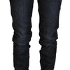 Acht Chic Black Low Waist Straight Jeans