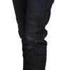 Acht Chic Black Low Waist Straight Jeans