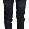 Acht Chic Black Low Waist Straight Jeans