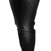 Acht Elegant Tapered Mid Waist Black Jeans