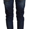 Acht Elegant Slim Fit Low Waist Denim Pants