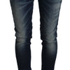 Acht Chic Blue Washed Skinny Low Waist Jeans