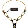 Dolce & Gabbana Elegant Gold Brass Pearl Statement Necklace