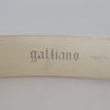 John Galliano Elegant Pink Leather Fashion Belt