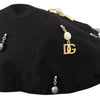 Dolce & Gabbana Elegant Black Cotton Newsboy Hat