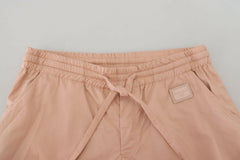 Dolce & Gabbana Elegant Peach Casual Sweatpants