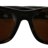 Dolce & Gabbana Chic Brown Acetate Sunglasses