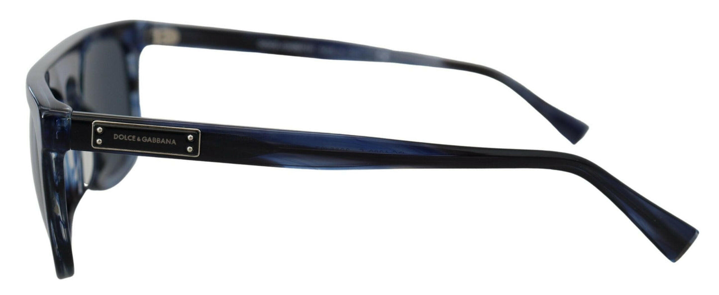 Dolce & Gabbana Elegant Blue Acetate Sunglasses