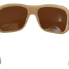 Dolce & Gabbana Elegant Cream Swarovski Sunglasses