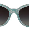 Dolce & Gabbana Elegant Blue Lace Detail Sunglasses