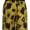 Dsquared² Yellow Block Print Swim Shorts Boxer