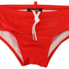 Dsquared² Red ICON Print Swim Briefs