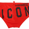 Dsquared² Red ICON Print Swim Briefs