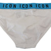 Dsquared² Elegant White Cotton Stretch Briefs