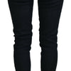 Acht Chic Slim-Fit Cotton Denim in Dark Blue