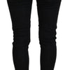 Acht Sleek Cotton Slim Fit Denim In Black