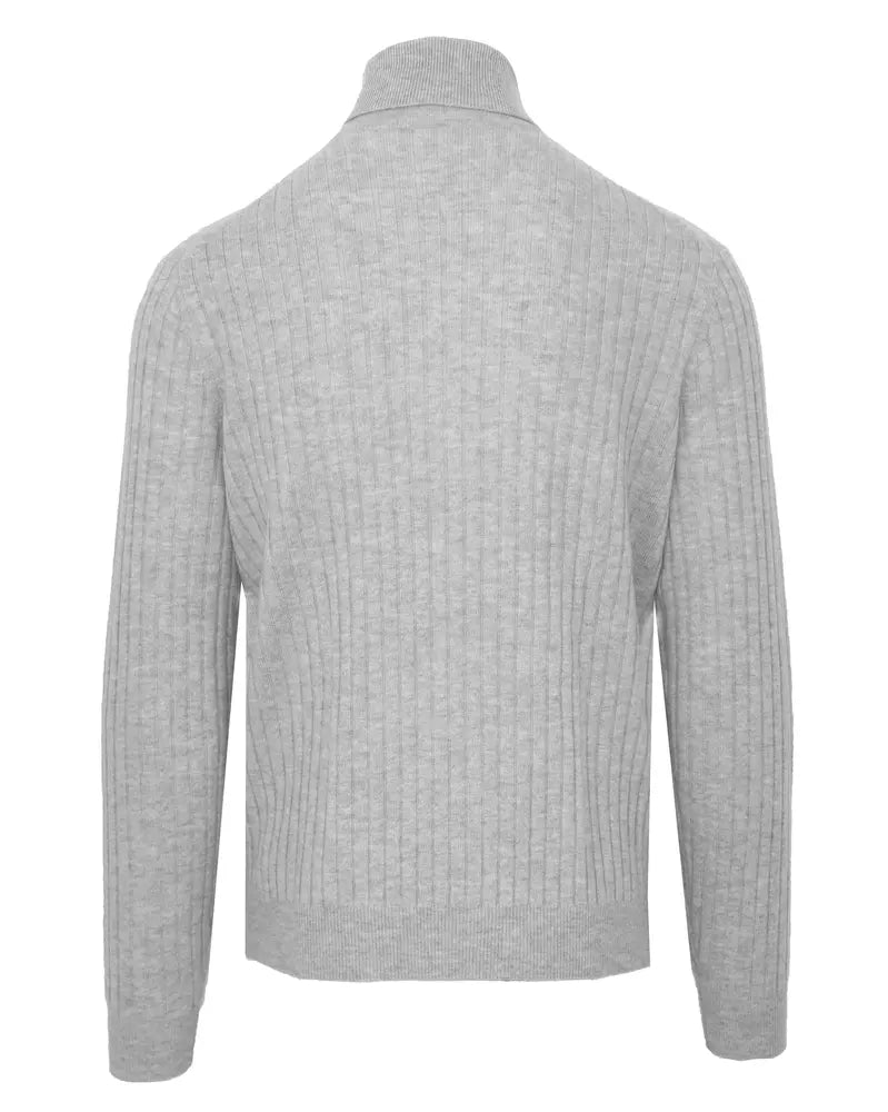 Malo Elegant Wool Cashmere Turtleneck Sweater