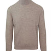 Malo Beige Cashmere-Wool Blend Turtleneck Sweater