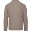 Malo Beige Cashmere-Wool Blend Turtleneck Sweater