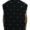 Dolce & Gabbana Elegant Black Sleeveless Vest Jacket