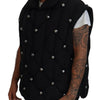 Dolce & Gabbana Elegant Black Sleeveless Vest Jacket