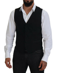 Elegant Black Formal Dress Vest