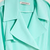 Hinnominate Elegant Light Blue Double-Breasted Trench Coat