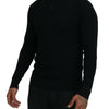 Dolce & Gabbana Elegant Silk Blend Black Pullover Sweater