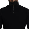 Dolce & Gabbana Elegant Silk Blend Black Pullover Sweater