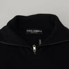 Dolce & Gabbana Elegant Silk Blend Black Pullover Sweater