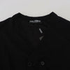 Dolce & Gabbana Elegant Black Cashmere Cardigan Sweater