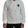 Dolce & Gabbana Elegant White Logo Hooded Sweatshirt